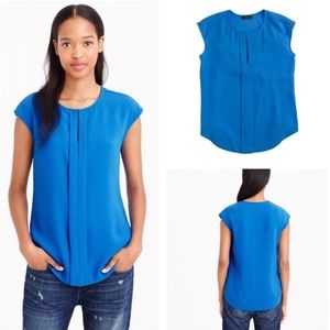 🎉HP🎉 J. Crew Petite Crepe Cap-Sleeve Top